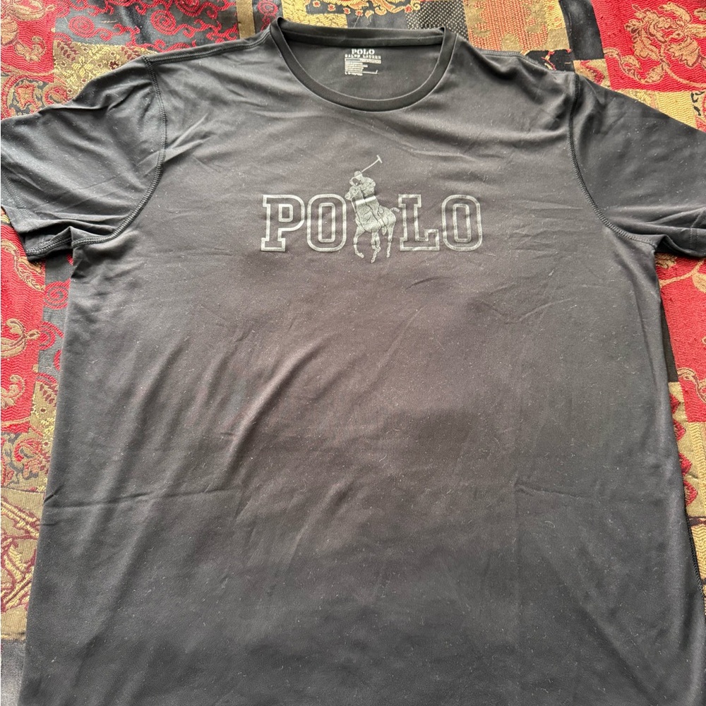 Polo Ralph Lauren Performance Black/White ‘Big Pony POLO’ Graphic Logo T-Shirt